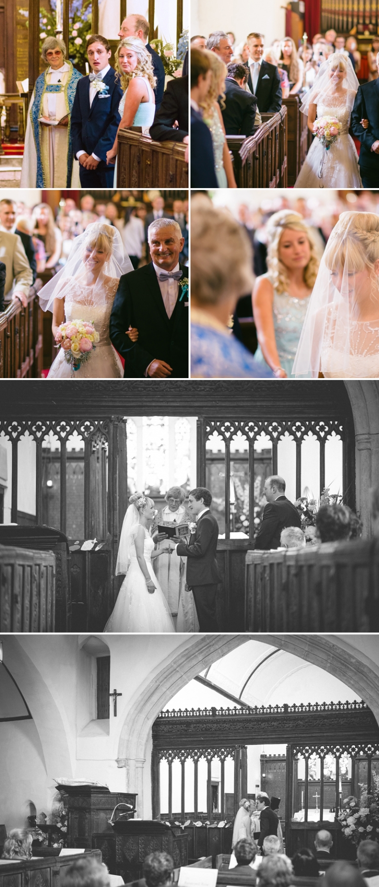 wedding photographer from hereford waiting in the church
